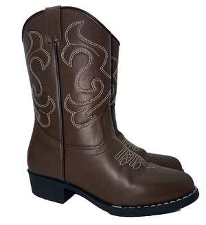 Canyon Trails Cowboy Boots Brown Western CT-101-BRN Kids 1M Pre-Owned